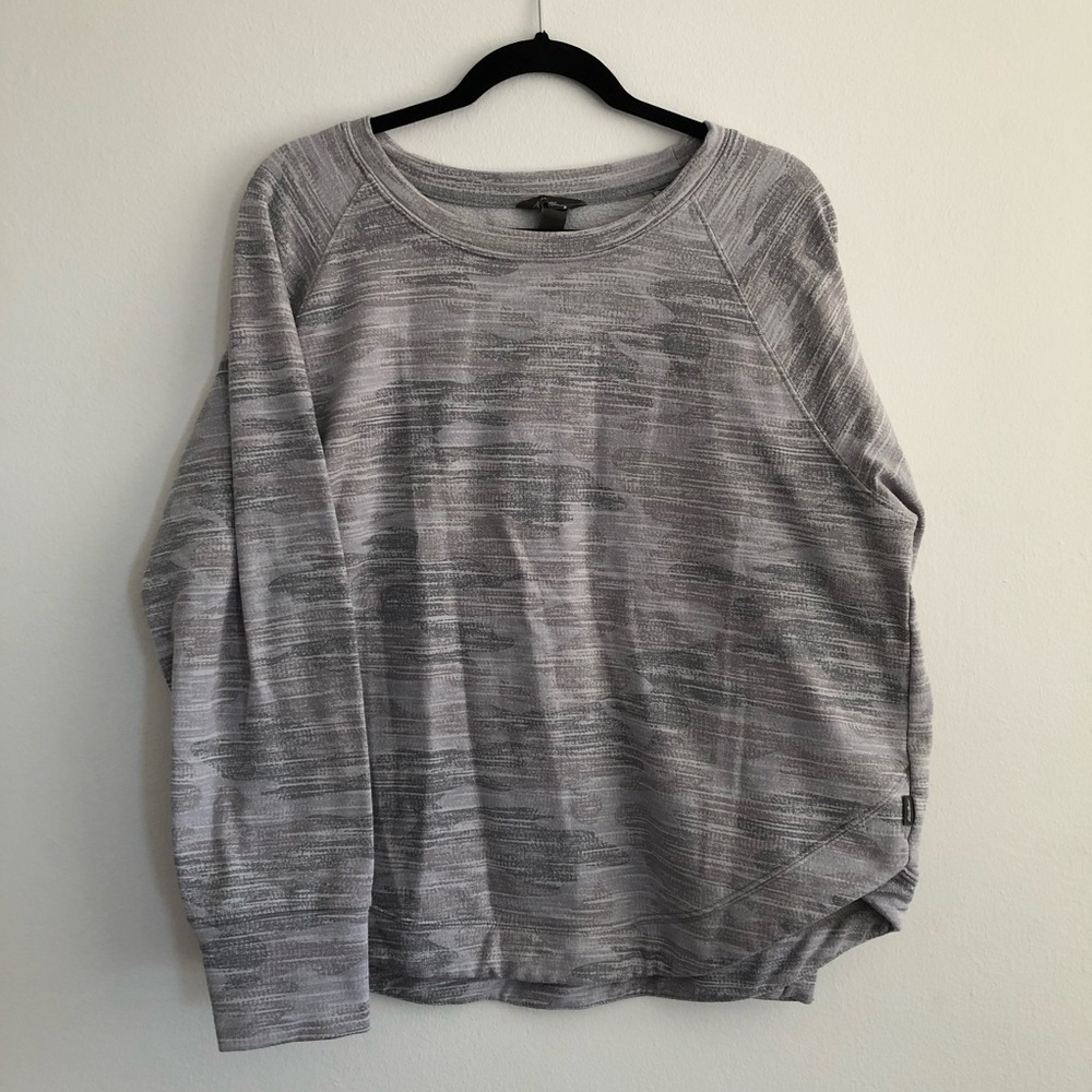 Eddie Bauer Gray Marled Crewneck Sweatshirt